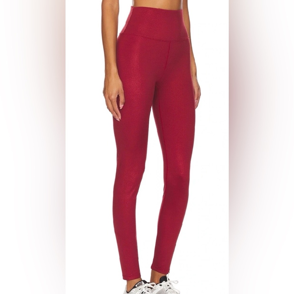 Beach Riot Piper Legging Merlot Shine Size XS NWT $108